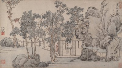Cassia Grove Studio, ca. 1532. autorstwa Wen Zhengming