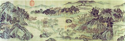 Wiosna Kwitnącej Brzoskwini z wiersza zatytułowanego „Tao Yuan Bi Jing” napisanego przez Wang Wei autorstwa Wen Zhengming