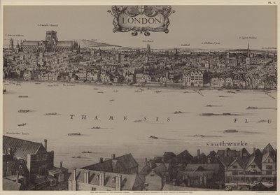 Panorama Londynu autorstwa Wenceslaus (after) Hollar