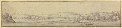 Pejzaż nad Dunajem autorstwa Wenceslaus Hollar
