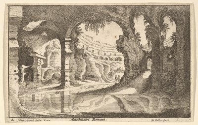 Amfiteatry Rzymskie, ca. 1650. autorstwa Wenceslaus Hollar