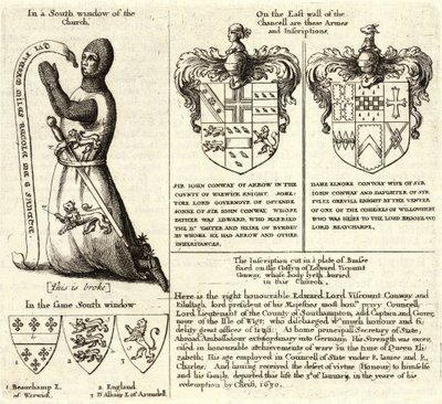 Strzałka (witraż). Stan 2 autorstwa Wenceslaus Hollar