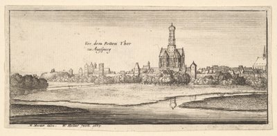 Augsburg, 1665. autorstwa Wenceslaus Hollar