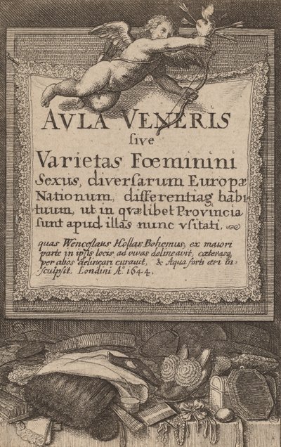 Sala Piątkowa: Strona tytułowa, 1644. autorstwa Wenceslaus Hollar