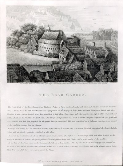 Ogród Niedźwiedzia, 1647 autorstwa Wenceslaus Hollar