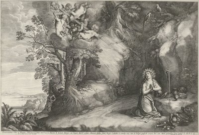 Maria Magdalena do Boetawardi autorstwa Wenceslaus Hollar