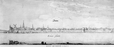 Bonn, ok. 1630-36 autorstwa Wenceslaus Hollar