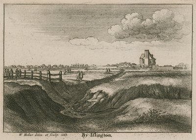 Islington, New River Head autorstwa Wenceslaus Hollar