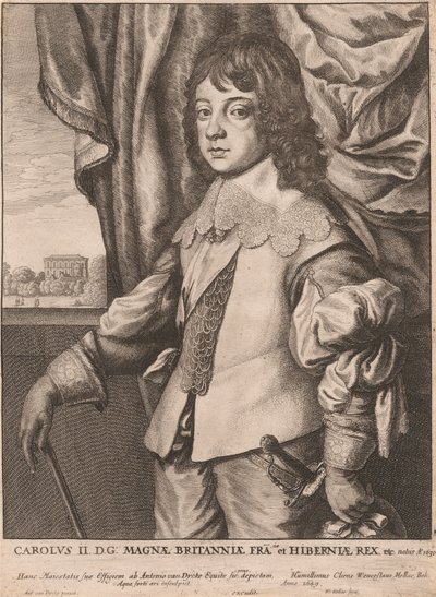 Karol II. DG: Wielka Brytania Fra. i król Irlandii itp. autorstwa Wenceslaus Hollar