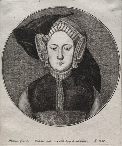 Katarzyna Aragońska autorstwa Wenceslaus Hollar