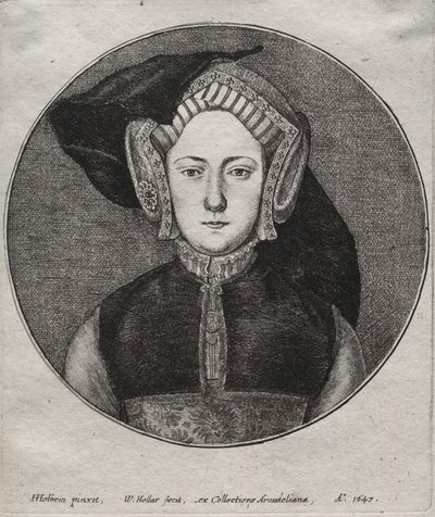 Katarzyna Aragońska, 1647. autorstwa Wenceslaus Hollar