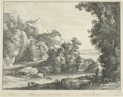 Picie bydła autorstwa Wenceslaus Hollar