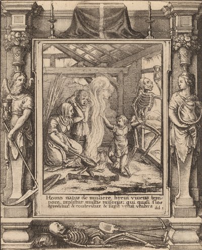 Dziecko, 1651. autorstwa Wenceslaus Hollar