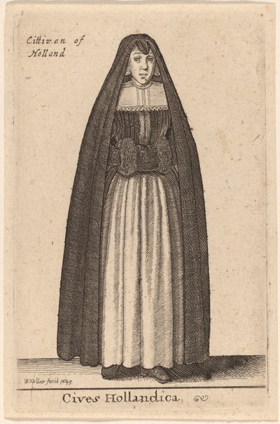 Obywatele Holandii autorstwa Wenceslaus Hollar