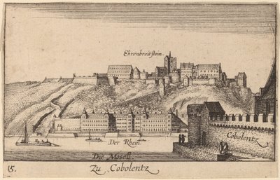Koblencja autorstwa Wenceslaus Hollar