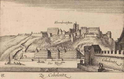 Koblencja, 1635. autorstwa Wenceslaus Hollar
