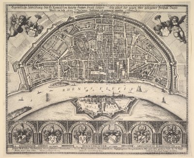 Kolonia i Deutz, 1635. autorstwa Wenceslaus Hollar
