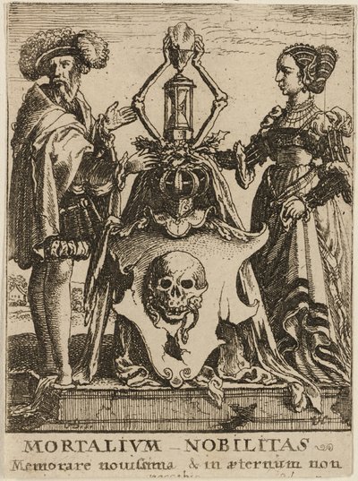 Herb śmierci autorstwa Wenceslaus Hollar
