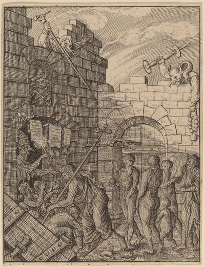 Zejście do piekła autorstwa Wenceslaus Hollar