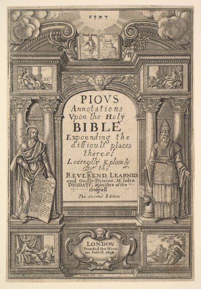 Diodati. Pobożne adnotacje, 1648. autorstwa Wenceslaus Hollar