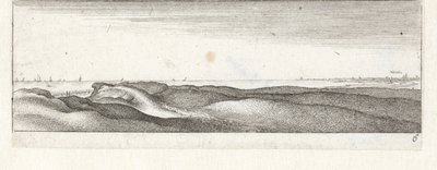 Wydmy w pobliżu Naarden Małe pejzaże morskie (tytuł serii) autorstwa Wenceslaus Hollar