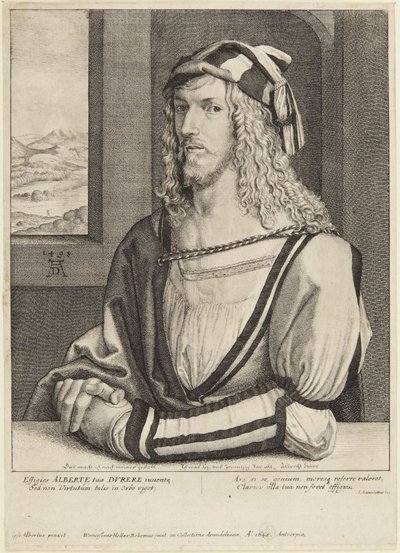 Dürer jako młody mężczyzna autorstwa Wenceslaus Hollar