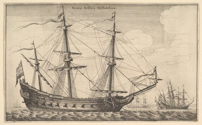 Holenderski okręt wojenny, 1647. autorstwa Wenceslaus Hollar