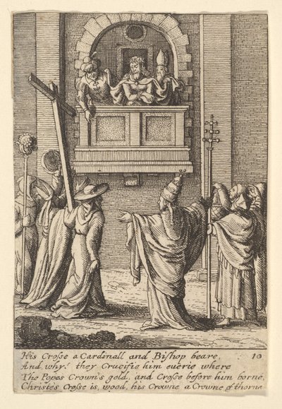 Oto Człowiek, 1625-77. autorstwa Wenceslaus Hollar