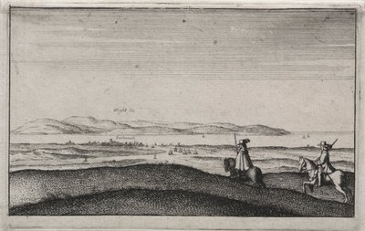 Widoki angielskie: Isle of Wight z Portsmouth. autorstwa Wenceslaus Hollar
