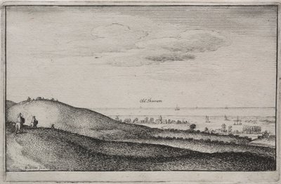 Widoki angielskie: Old Shoreham autorstwa Wenceslaus Hollar