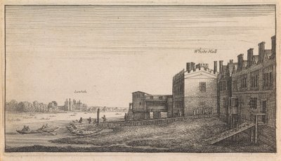 Angielskie poglądy: Whitehall Lambeth autorstwa Wenceslaus Hollar