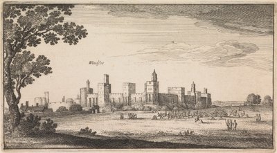 Angielskie widoki: Windsor autorstwa Wenceslaus Hollar