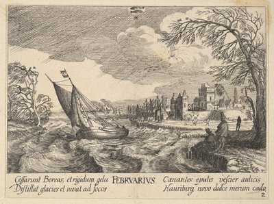1628-29 lutego. autorstwa Wenceslaus Hollar