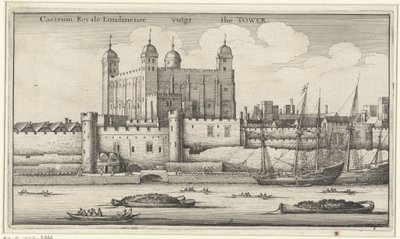 Widok na Tower of London autorstwa Wenceslaus Hollar