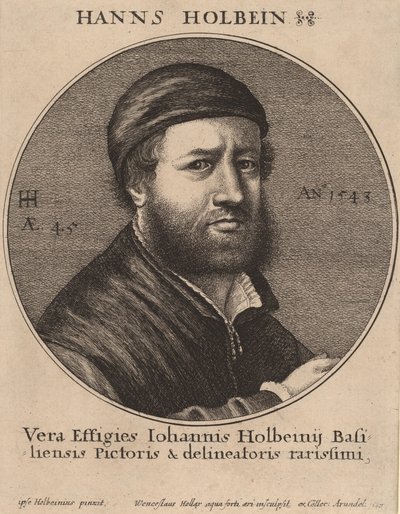 Hans Holbein Młodszy, 1647. autorstwa Wenceslaus Hollar