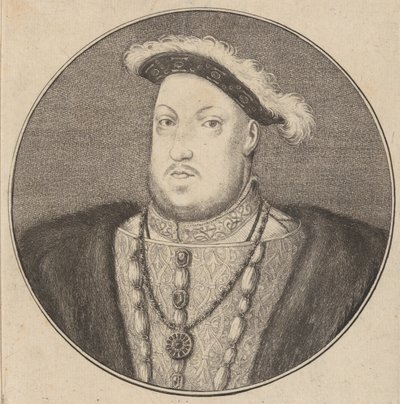 Henryk VIII król Anglii itp., 1647., 1647. autorstwa Wenceslaus Hollar