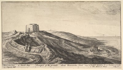 Fort Henrietty, ca. 1670. autorstwa Wenceslaus Hollar