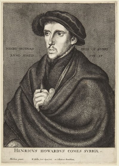 Henry Howard, hrabia Surrey autorstwa Wenceslaus Hollar