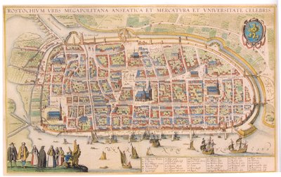 Hollar-Rostock autorstwa Wenceslaus Hollar