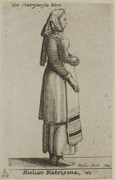 Węgierka autorstwa Wenceslaus Hollar