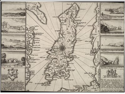 Wyspa Man autorstwa Wenceslaus Hollar