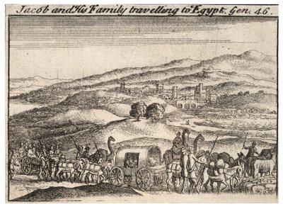 Jakub podróżujący do Egiptu. Stan 3 autorstwa Wenceslaus Hollar