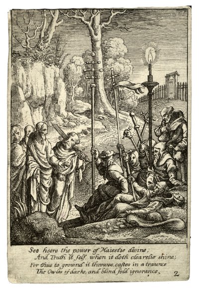 Jezus konfrontujący się ze swoimi krytykami autorstwa Wenceslaus Hollar