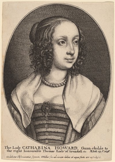Pani Katarzyna Howard autorstwa Wenceslaus Hollar