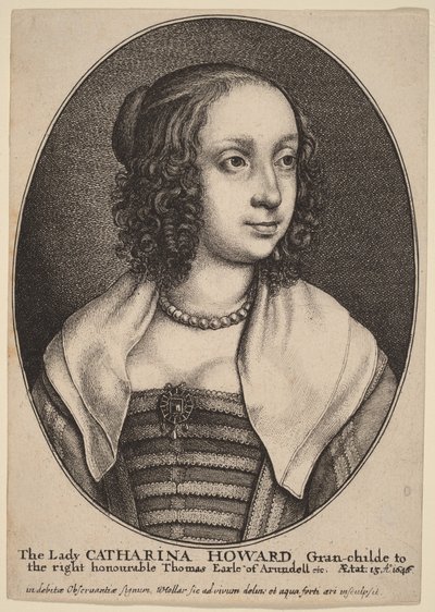 Lady Catherine Howard autorstwa Wenceslaus Hollar
