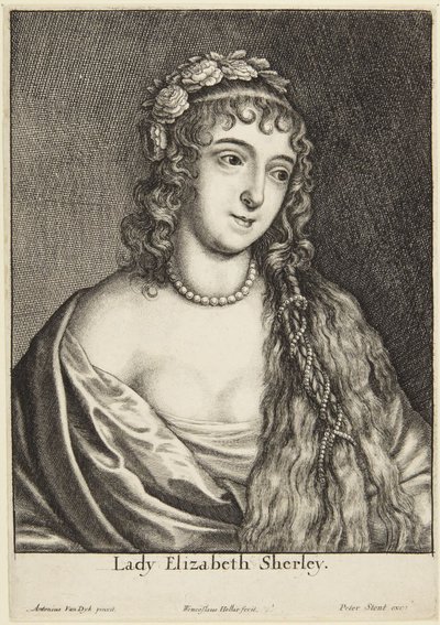 Lady Elizabeth Sherley autorstwa Wenceslaus Hollar