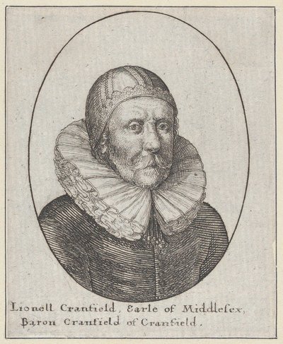 Lionell Cranfield, hrabia Middlesex, baron Cranfield z Cranfield, 1644., 1644. autorstwa Wenceslaus Hollar