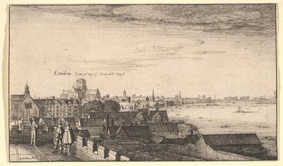 Londyn z Arundel House, 1643. autorstwa Wenceslaus Hollar