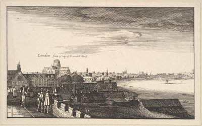 Londyn z Arundel House, kopia, XVII w. . autorstwa Wenceslaus Hollar