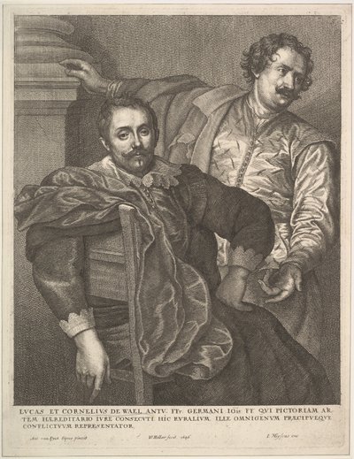 Lucas i Cornelius van Wael, 1646. autorstwa Wenceslaus Hollar